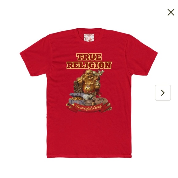 True Religion "successful living" fitted t-shirt. Various colors & styles - Picture 5 of 6